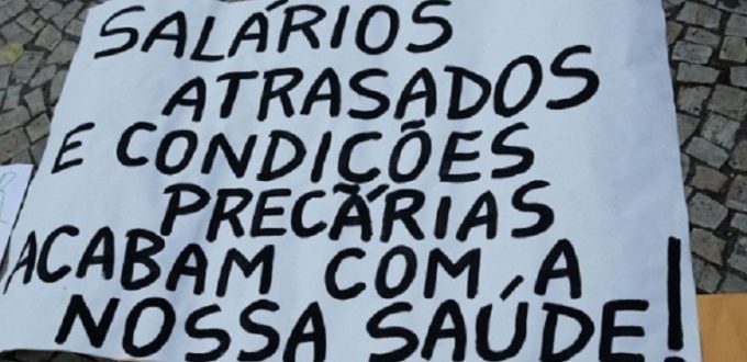 Protesto salários